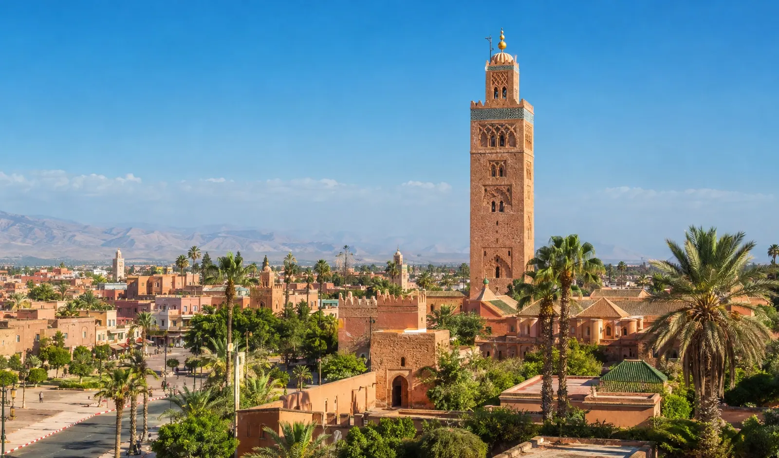 Urban view of Marrakech